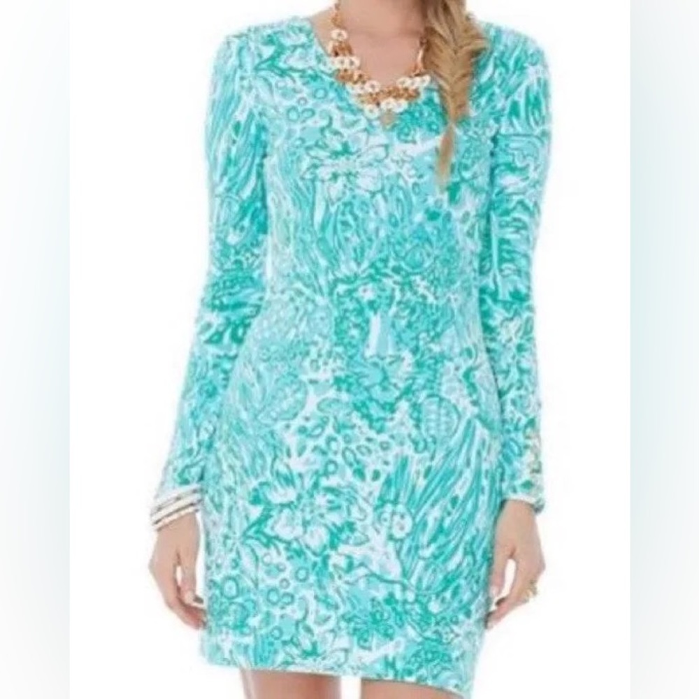 🌴Lilly Pulitzer Green/White Dress Size L, NWT🌴